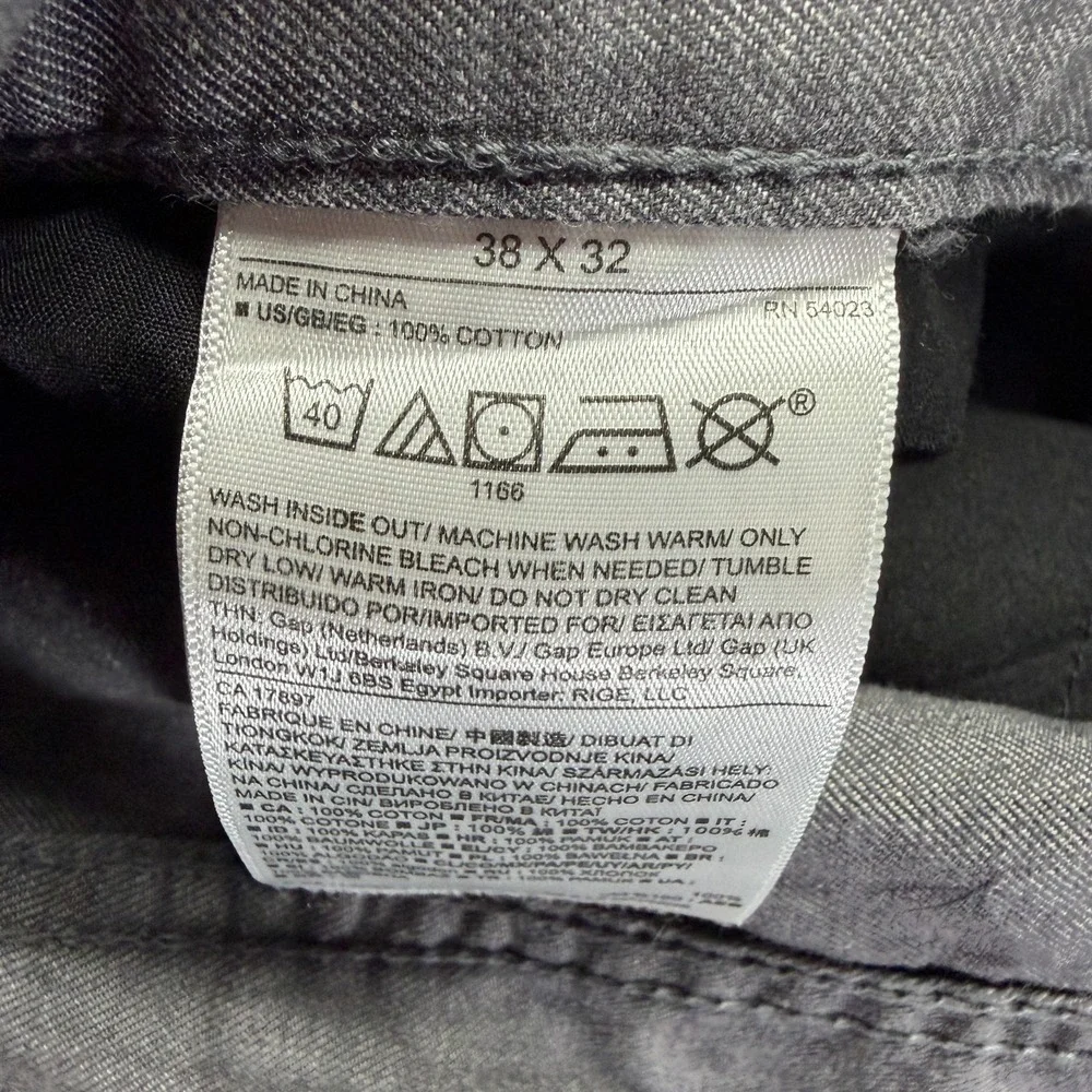 Banana Republic Jeans Mens 38x32 Gray Cotton Denim Straight Streetwear Workwear